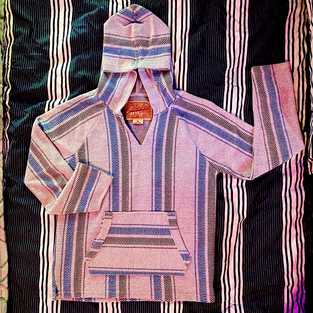 Twill pull over jacket sz med